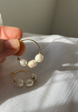 Load image into Gallery viewer, Freshwater Pearl Hoops
