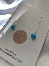 Load image into Gallery viewer, Sleeping Beauty Turquoise Threaders - Silver

