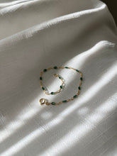 Load image into Gallery viewer, Gold filled Green Sunburst Bracelet
