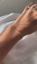 Load and play video in Gallery viewer, Gold filled Paperclip Bracelet
